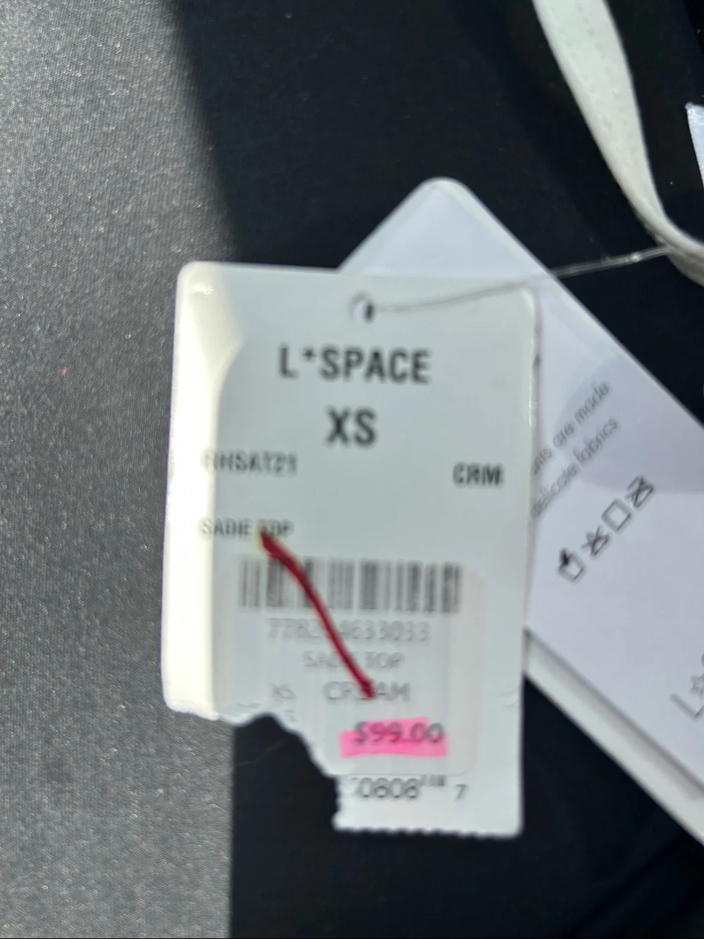 L*Space Cream and Beige Bikini Top - Picture 2 of 2